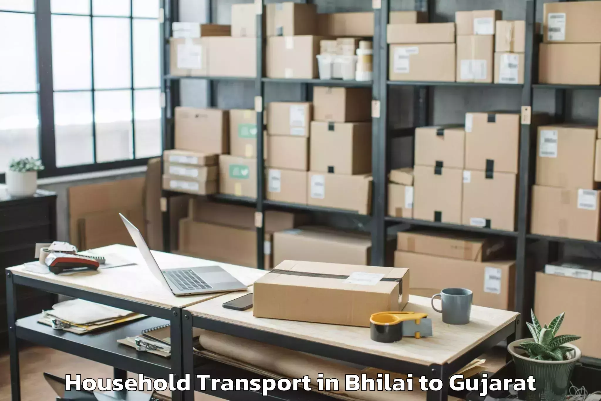 Easy Bhilai to Shilaj Household Transport Booking